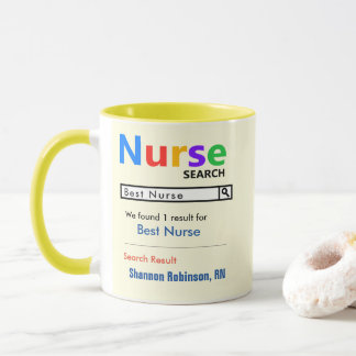 Funny Anpassningsbar Best Nurse Gift Mugg