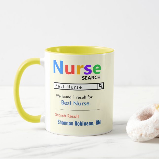 Funny Anpassningsbar Best Nurse Gift Mugg (Med munk)