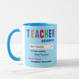 Funny Anpassningsbar Best Teacher Gift Mugg
