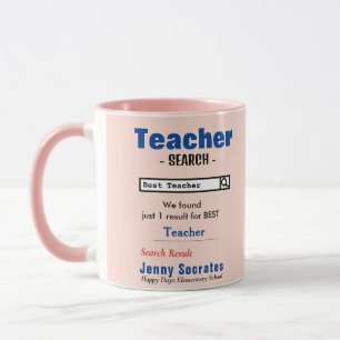 Funny Anpassningsbar Best Teacher Mugg