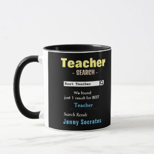 Funny Anpassningsbar Best Teacher Mugg