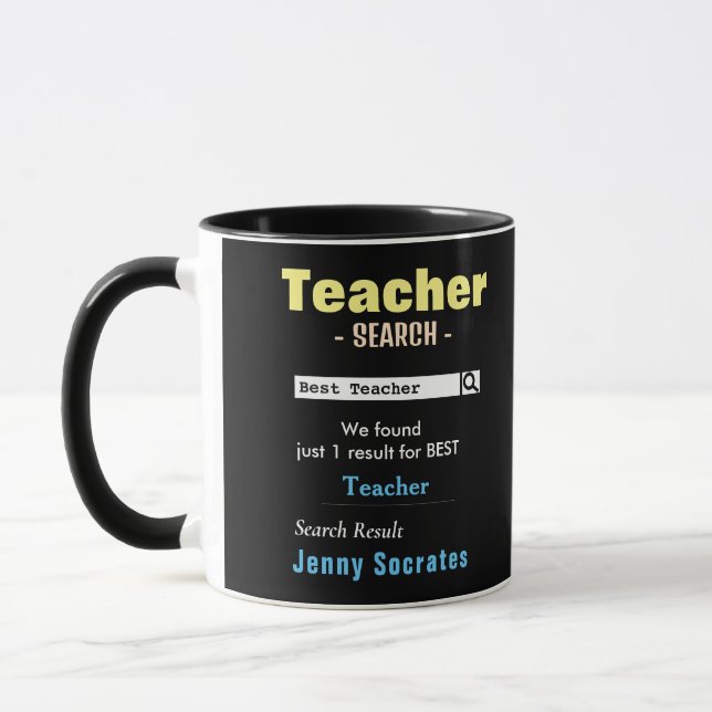 Funny Anpassningsbar Best Teacher Mugg (Vänster)
