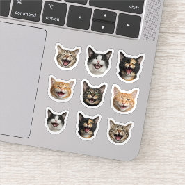 Funny Anpassningsbar Cat Ansikte - Personlig 9 Fot Klistermärken
