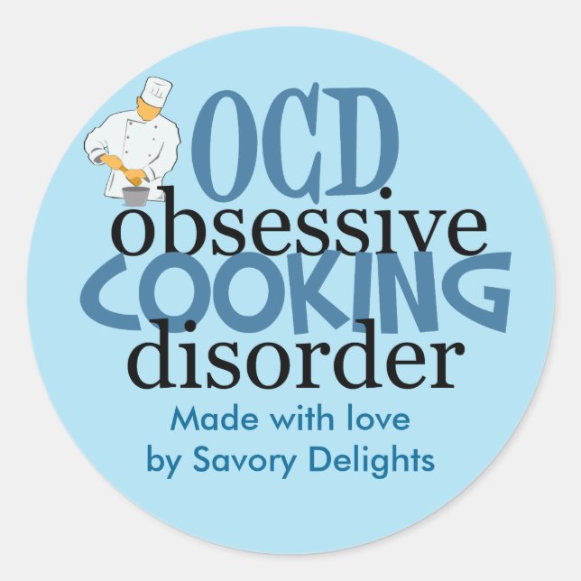 Funny Anpassningsbar Catering Company Runt Klistermärke (Framsida)