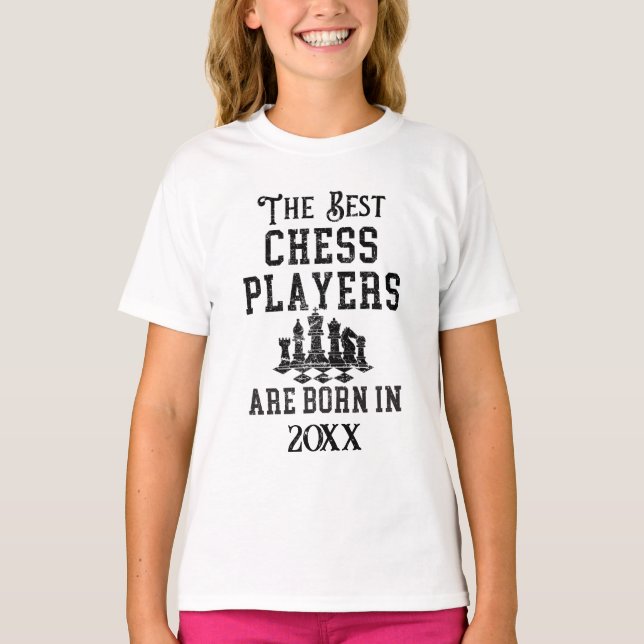 Funny Anpassningsbar Chess Player Birthday T Shirt (Framsida)