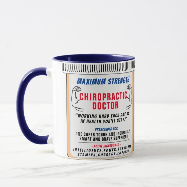 Funny Anpassningsbar Chiropractor Gift Mugg (Vänster)