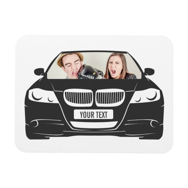 Funny Anpassningsbar Foto Car Ram Magnet (Horisontell)