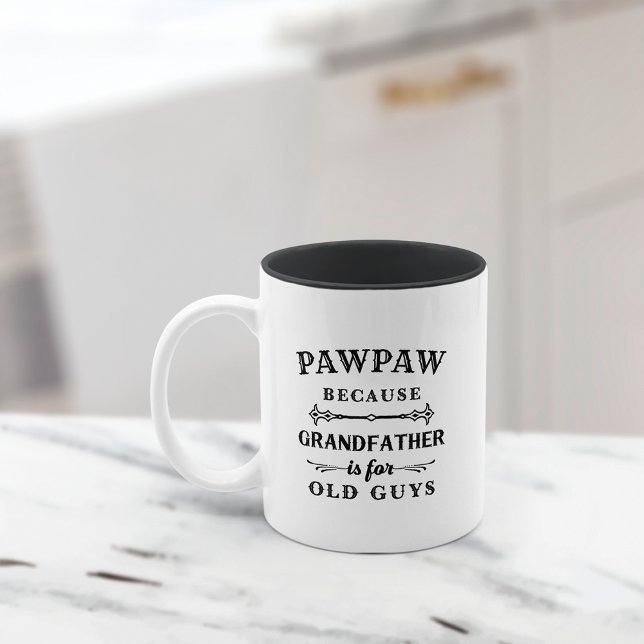 Funny Anpassningsbar Grandpa Nickname Två-Tonad Mugg (Skapare uppladdad)