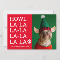Funny Anpassningsbar Hund Photo Howl la la la la l