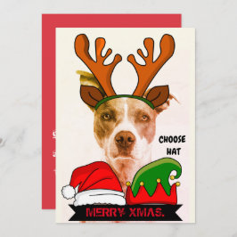 Funny anpassningsbar Julafton. hats-inbjudan Inbjudningar