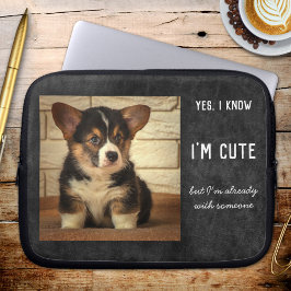 Funny Anpassningsbar Photo Hund Boykompis Laptop s Laptop Fodral