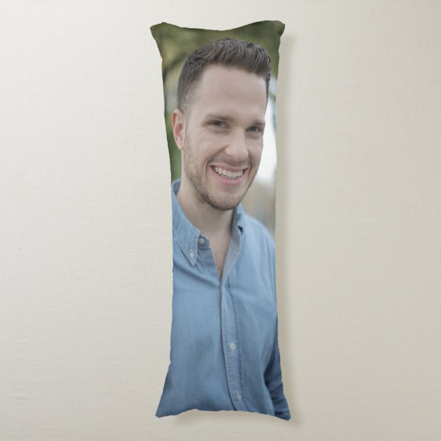 Funny Anpassningsbar Photo Make Wife Boy eller Gir Kroppskudde (Framsidan Vertikal)