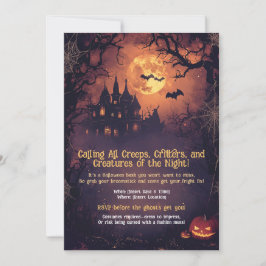 FUNNY Anropa alla Creeps, Critters och Creators Inbjudningar