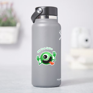 Funny Ansikte Alien Klistermärken