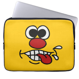 Funny Ansikte anpassningsbar laptop sleeve