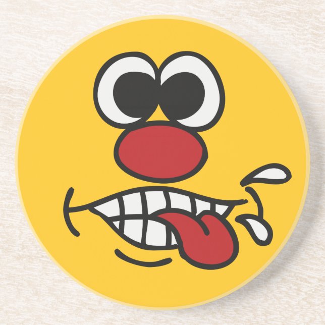 Funny Ansikte anpassningsbar underlägg Sandsten (Framsidan)