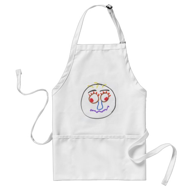 Funny Ansikte Apron Förkläde (Framsidan)