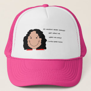 Funny Ansikte art för Trucker-Hat Keps