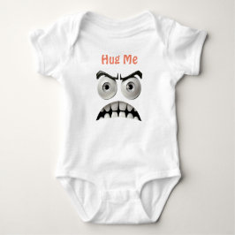 Funny Ansikte Baby Bodykostym T Shirt