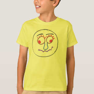 Funny Ansikte Barn Shirt T-shirt