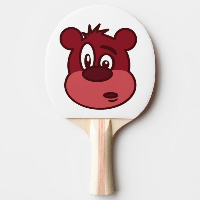 FUNNY ANSIKTE BEAR PINGISRACKET (Framsidan)