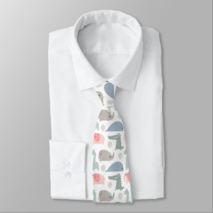 Funny Ansikte Cute Doodle Animal Mönster Slips