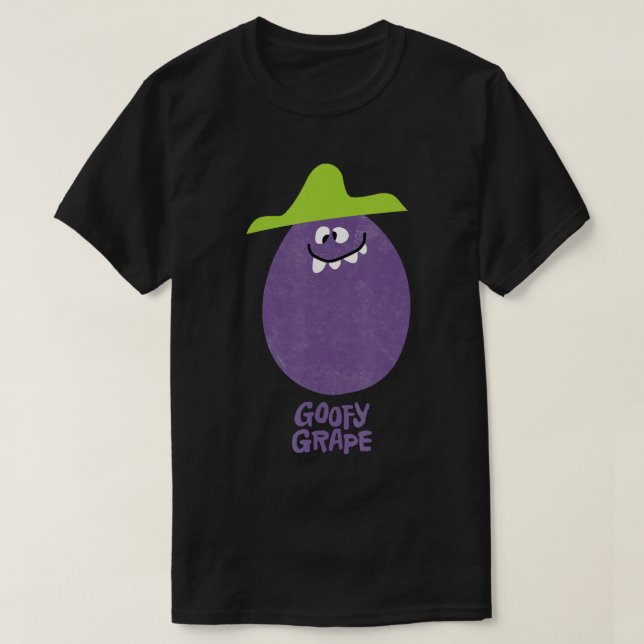 Funny Ansikte Drink Mix Goofys Grape T-Shirt (Design framsida)