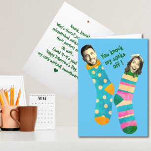 Funny Ansikte Ett underhållande Valentines-kort Tack Kort