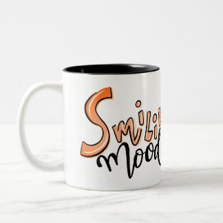 Funny Ansikte | Fotokaffekontor för leende Roligt Två-Tonad Mugg