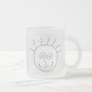 Funny Ansikte Frosted Mugg