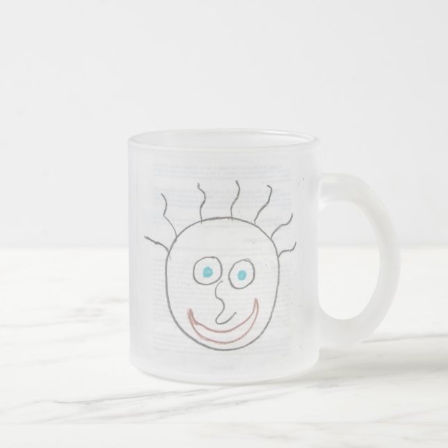 Funny Ansikte Frosted Mugg (Höger)