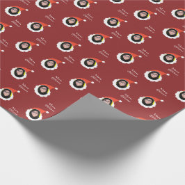 Funny Ansikte God jul Photo Anpassningsbar Presentpapper