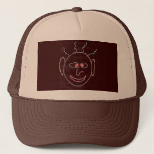 Funny Ansikte Hat Truckerkeps
