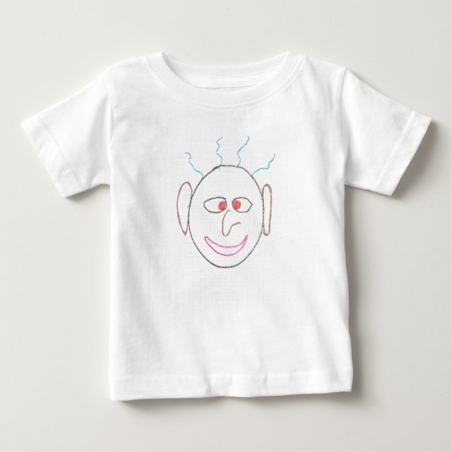 Funny Ansikte Infants Shirt Tröja (Framsida)