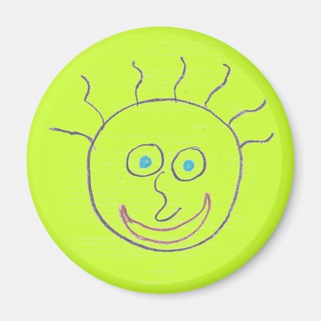 Funny Ansikte Magnet (Framsidan)