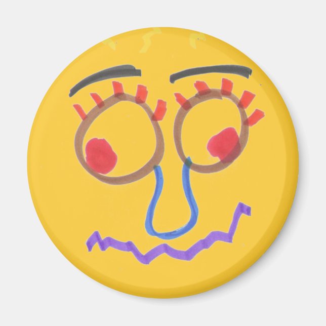 Funny Ansikte Magnet (Framsidan)