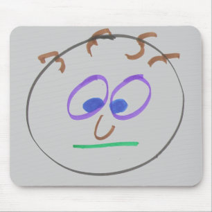 Funny Ansikte Mouse Pad Musmatta