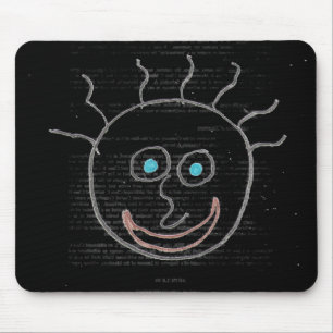 Funny Ansikte Mouse Pad Musmatta