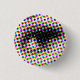 Funny Ansikte Öga Knapp