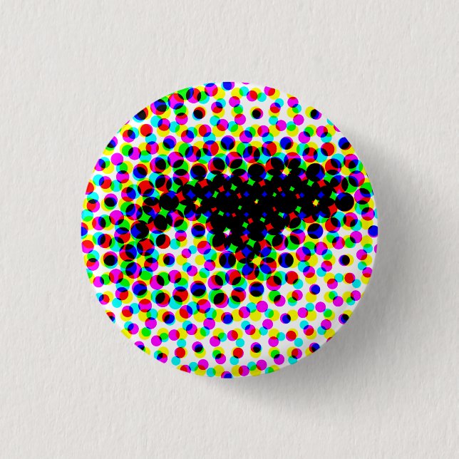 Funny Ansikte Öga Knapp (Framsida)