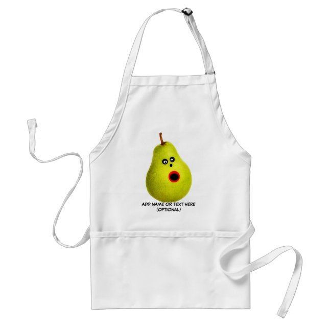 Funny Ansikte Pear Förkläde (Framsidan)