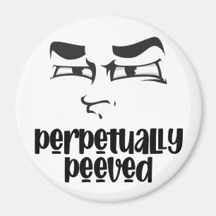 Funny Ansikte Peged Magnet