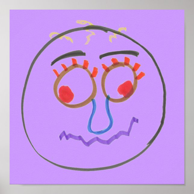 Funny Ansikte Poster (Framsidan)