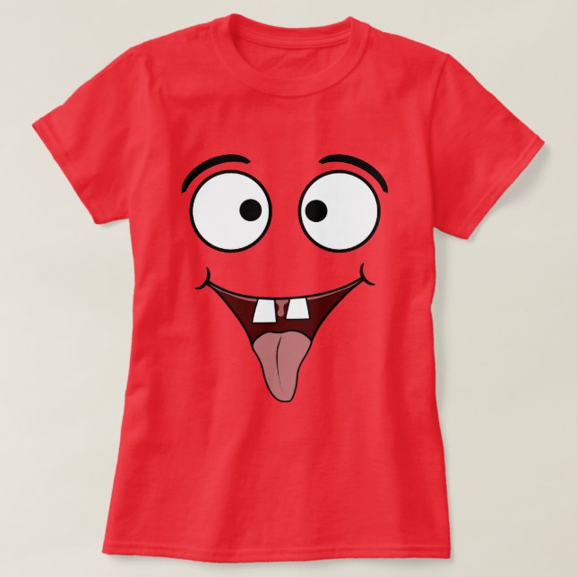 Funny Ansikte T-Shirt (Design framsida)