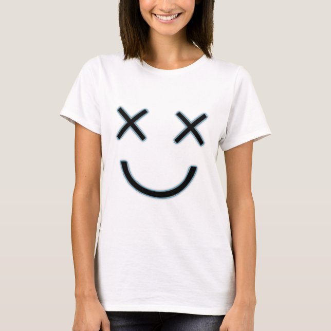 Funny Ansikte Tee Shirt (Framsida)