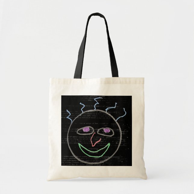 Funny Ansikte Tote Bag Tygkasse (Framsidan)