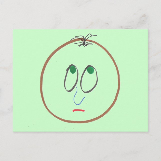 Funny Ansikte vykort (Framsida)