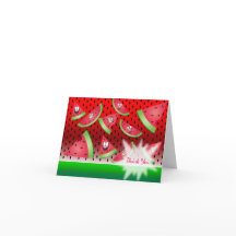 Funny Ansikte Watermelon - Tack