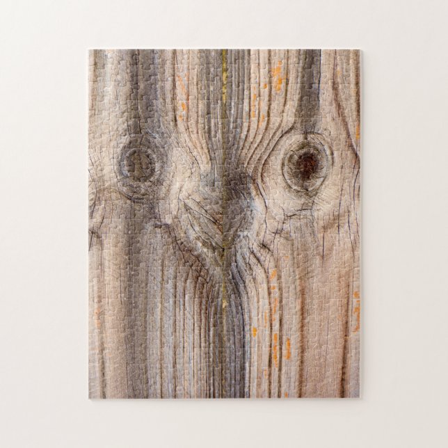 Funny Ansikte, Wood Grain Pussel (Vertikal)