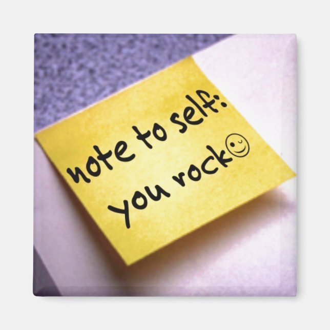 Funny anteckning till självmagnet magnet (Framsidan)